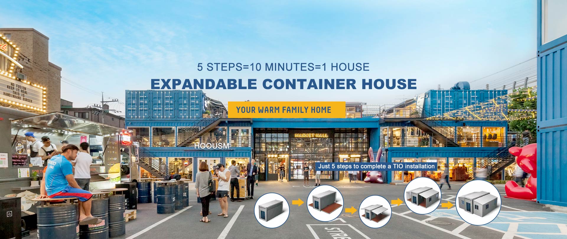 Kan utvides Container Hus